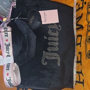 NWT JC BLACK VELOUR TOTE